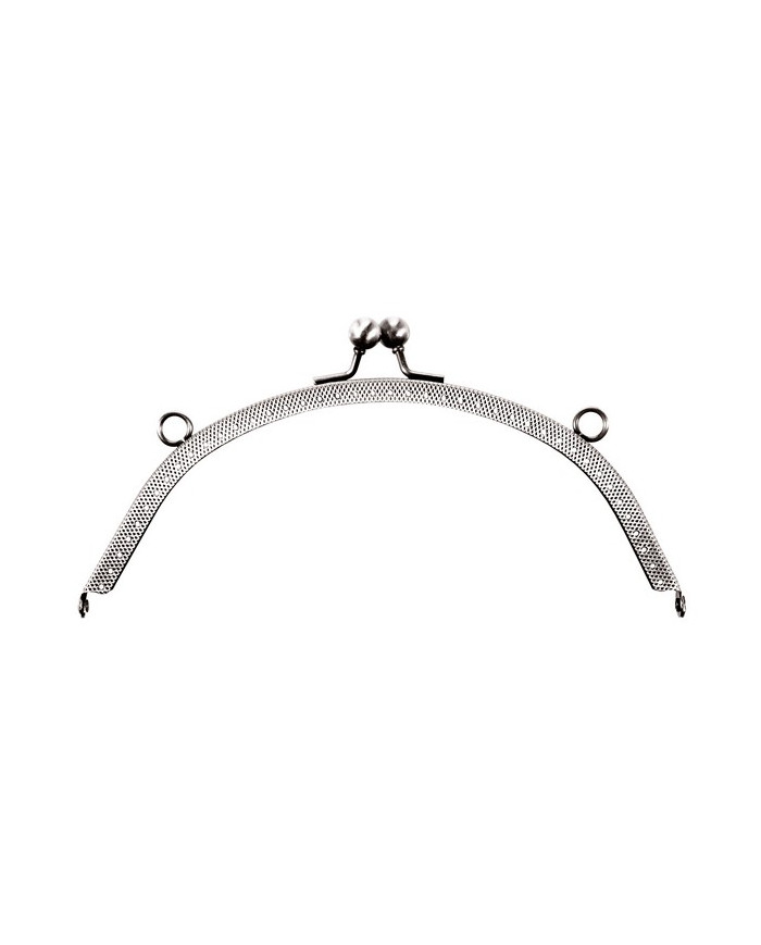 CHIUSURA PER BORSE BELLA CM 20,0 X 8,0 ARG.SCURO