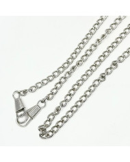 CATENA PER BORSE NICKEL FREE CM 110 ARGENTO