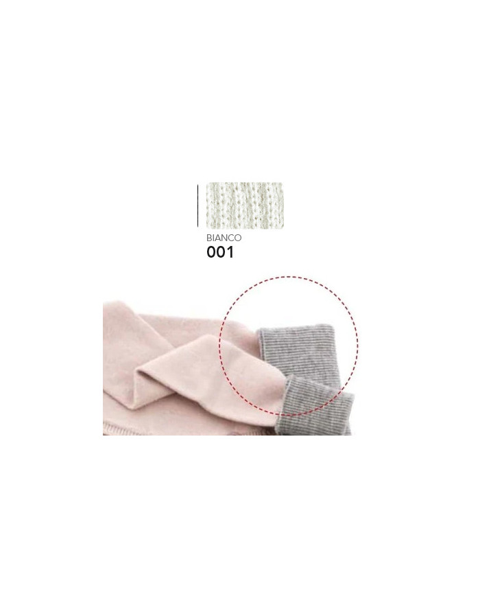 BORDI MAGLIA MARBET ACRILICO COL 001 BIANCO