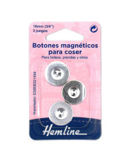 BOTTONI CALAMITA DA CUCIRE MM 18 NICHEL (3 PZ)