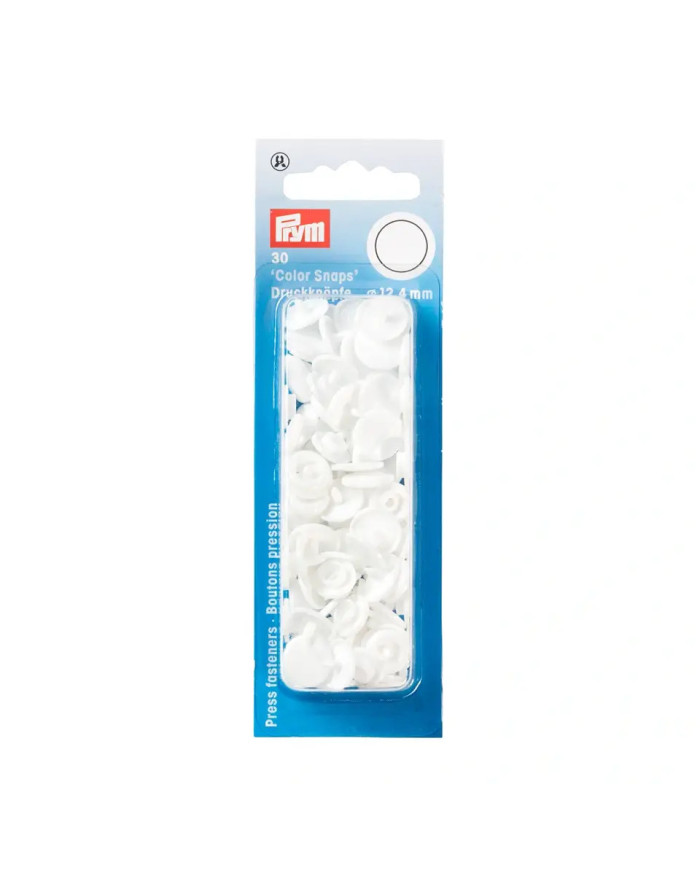 BOTTONI A PRESSIONE MM 12,4 (30 PZ) BIANCO