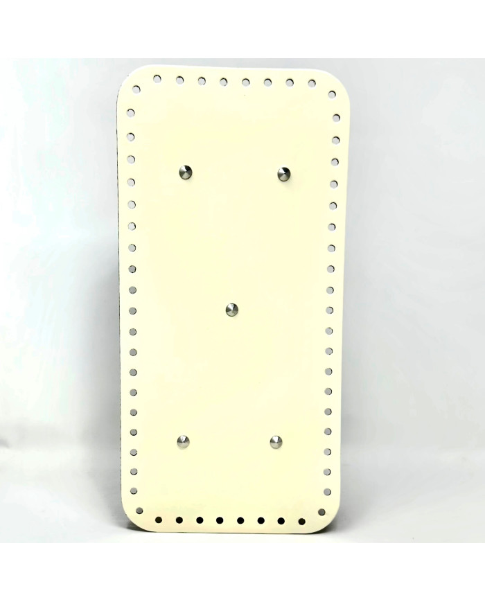 FONDO RETTANGOLARE PER BORSA CM 32X16 PANNA