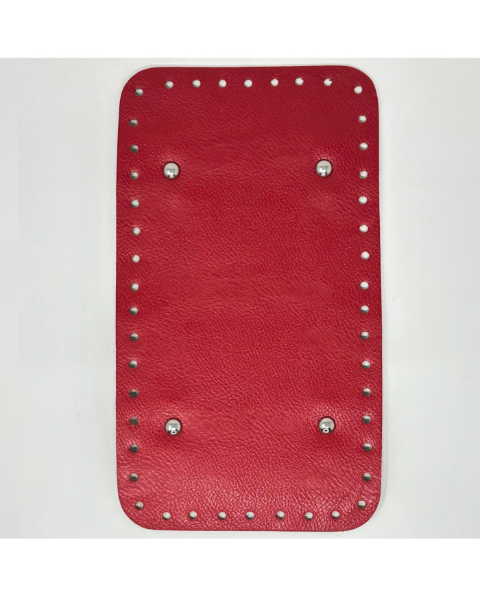 FONDO RETTANGOLARE PER BORSA CM 25X14 ROSSO
