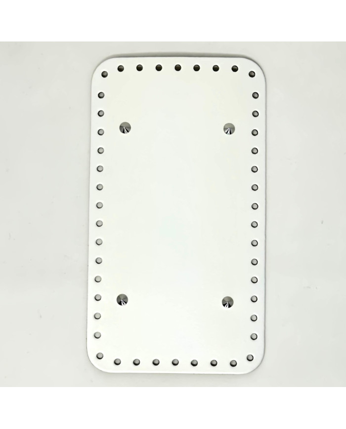 FONDO RETTANGOLARE PER BORSA CM 25X14 BIANCO