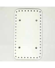 FONDO RETTANGOLARE PER BORSA CM 25X14 BIANCO