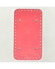 FONDO RETTANGOLARE PER BORSA CM 25X14 CORALLO