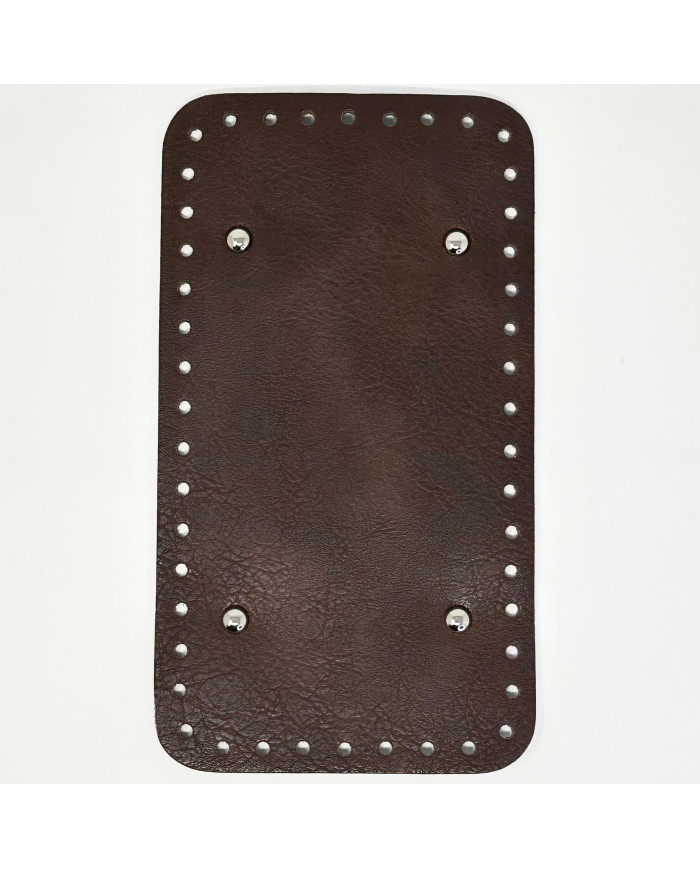 FONDO RETTANGOLARE PER BORSA CM 25X14 MARRONE