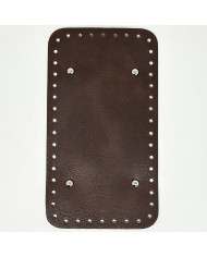 FONDO RETTANGOLARE PER BORSA CM 25X14 MARRONE