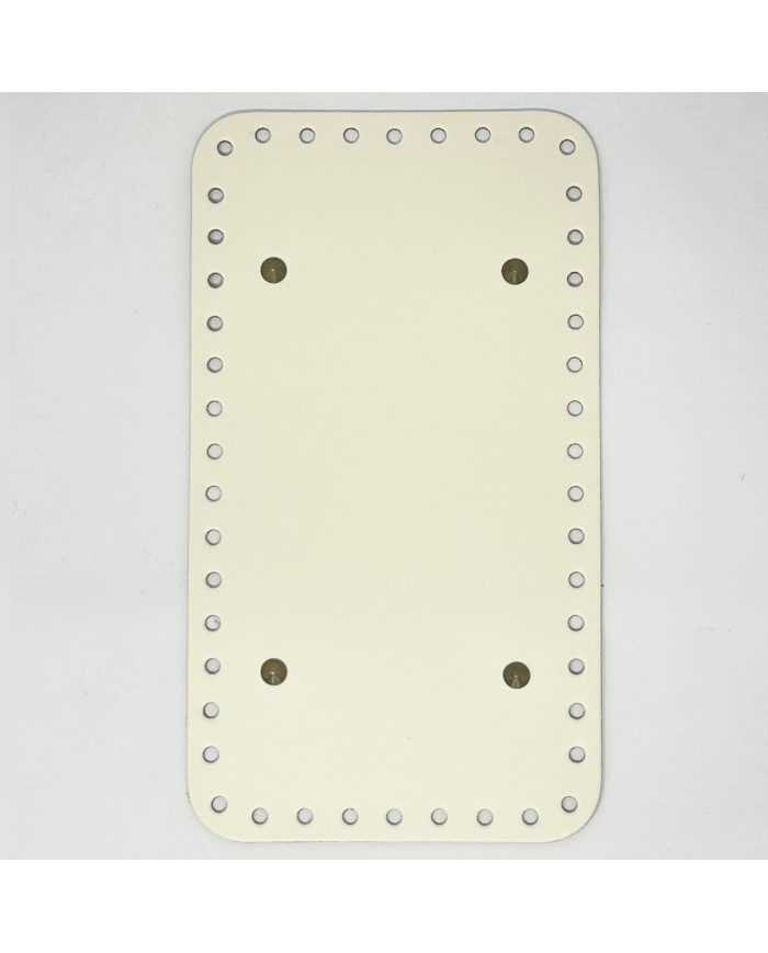 FONDO RETTANGOLARE PER BORSA CM 25X14 PANNA 33