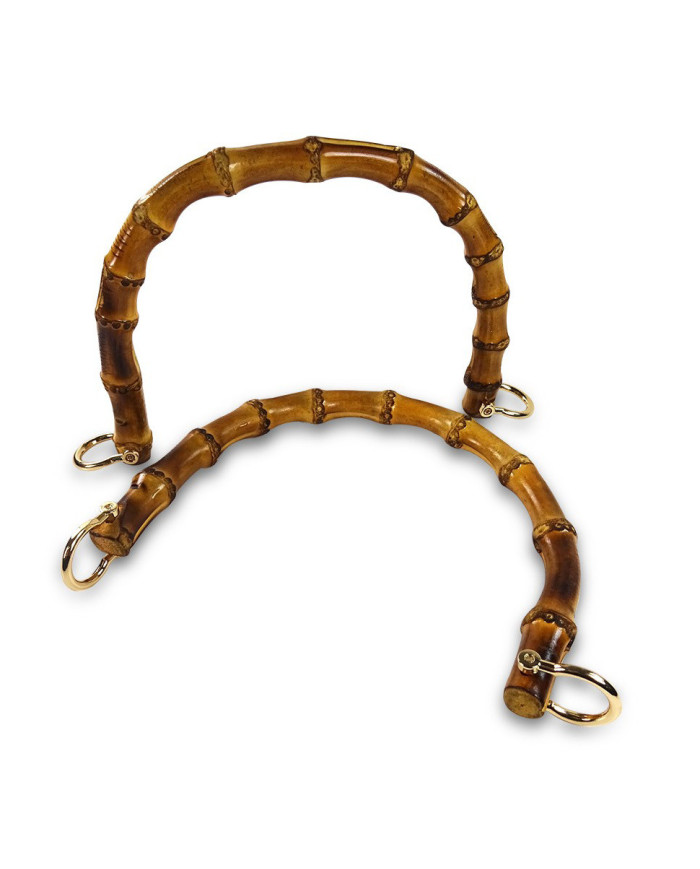 MANICI BORSA MA103 BAMBOO NERO / GOLD CM 12X20