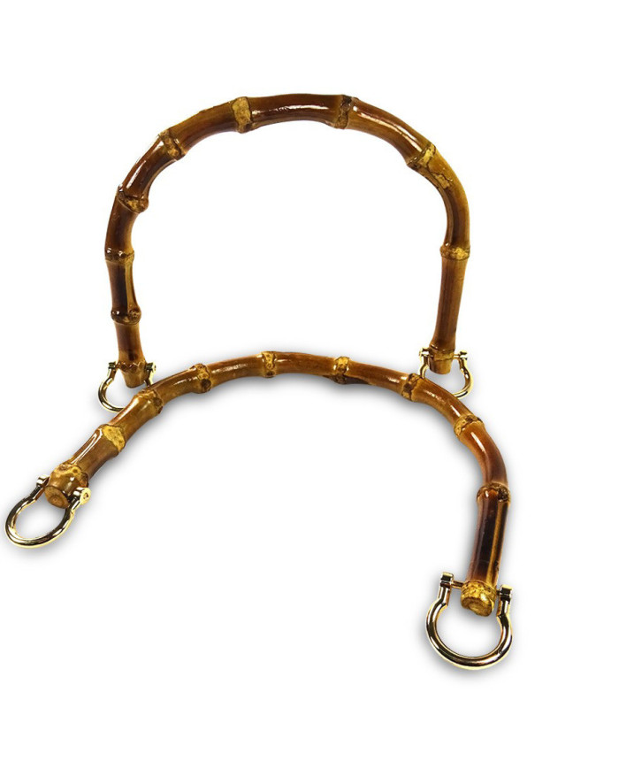 MANICI BORSA MA102 BAMBOO NERO / GOLD CM 12X16