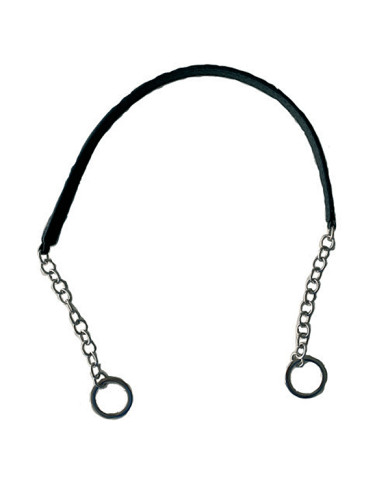 MANICI BORSA MA132 PELLE PIÙ CATENA NERO