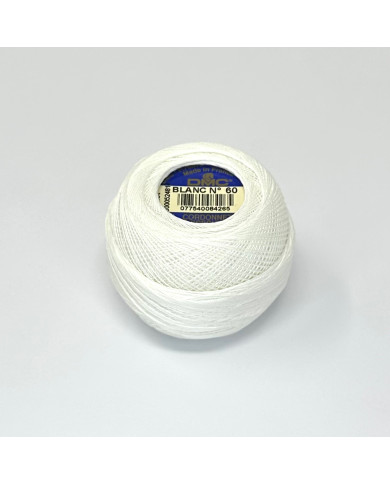 CORDONETTO DMC N. 60 - (1 GOM X 20 G.) BLANC