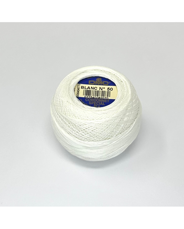 CORDONETTO DMC N. 50 - (1 GOM X 20 G.) BLANC