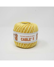 COTONE CABLE ISPE N. 5 (50 G.) SFUMATO 113 GIALLO