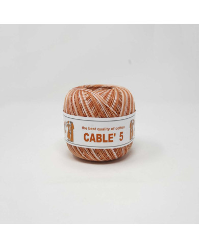 COTONE CABLE ISPE N. 5 (50 G.) SFUMATO 116 ARANC.