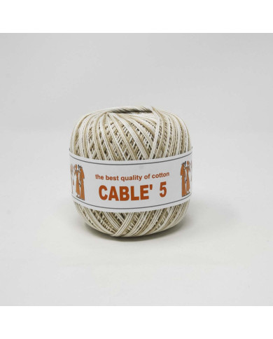 COTONE CABLE ISPE N. 5 (50 G.) SFUMATO 125 BEIGE