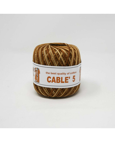 COTONE CABLE ISPE N. 5 (50 G.) SFUMATO 126 RUGGIN