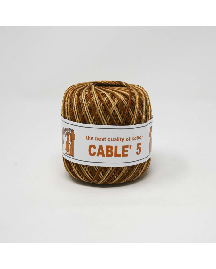 COTONE CABLE ISPE N. 5 (50 G.) SFUMATO 126 RUGGIN