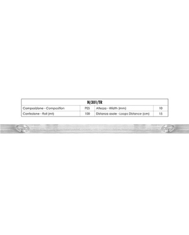 NASTRO ARRICCIATENDE N301/TR 8 MM C/ ANELLO 9X13