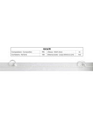 NASTRO 17 MM CON ANELLI PLASTICA MM 6 X 10 TRASPAR
