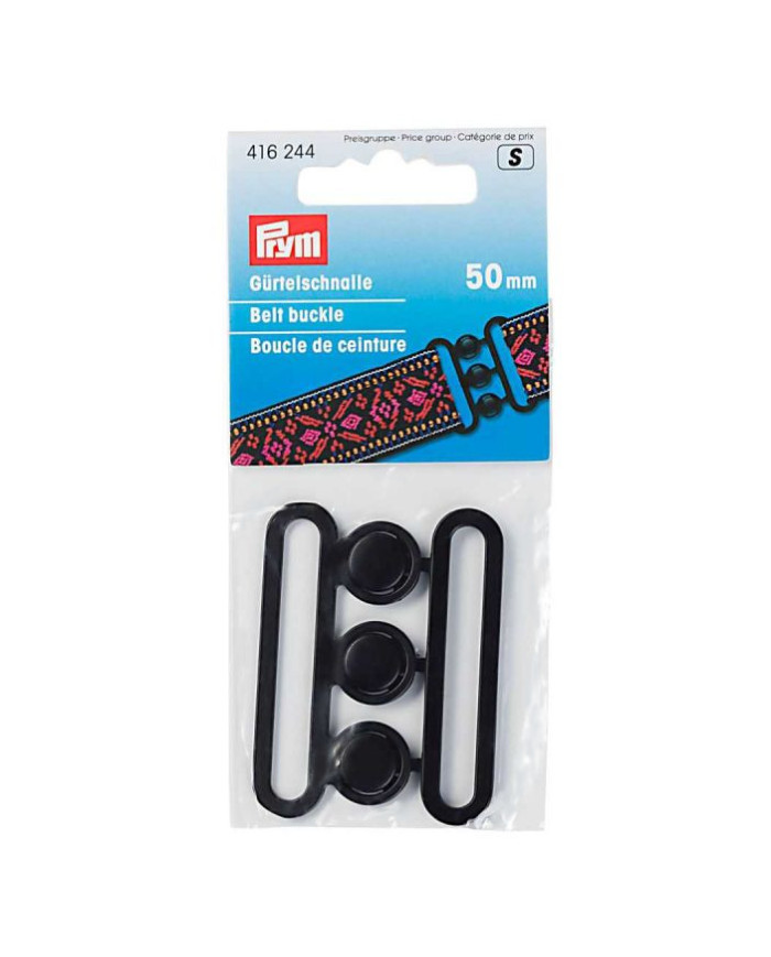 FIBBIA CON CHIUSURA PRYM MM 50 NERO