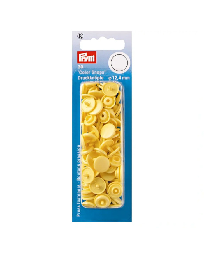 BOTTONI A PRESSIONE MM 12,4 (30 PZ) BANANA