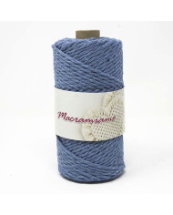 CORDINO MACRAMIAMO (250 G) COL 001 AZZURRO