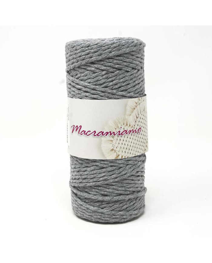 CORDINO MACRAMIAMO (250 G) COL 084 GRIGIO
