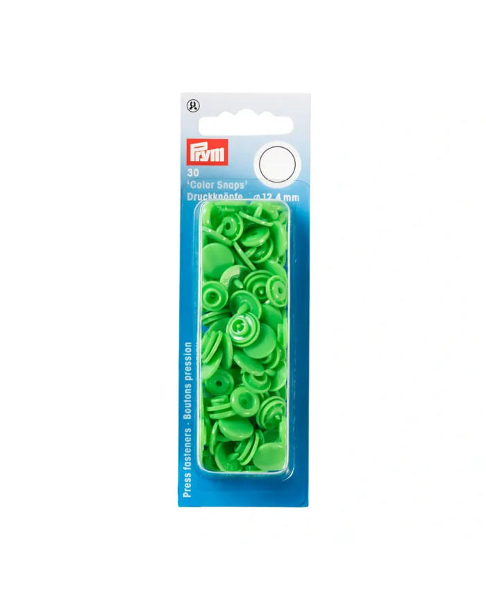 BOTTONI A PRESSIONE MM 12,4 (30 PZ) VERDE CHIARO
