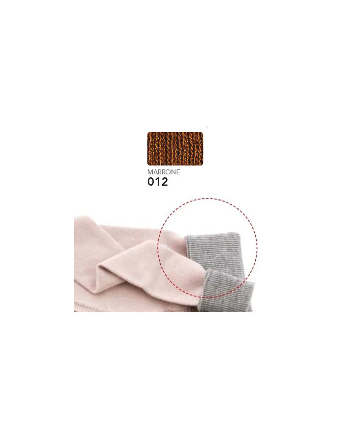 BORDI MAGLIA MARBET ACRILICO COL 012 MARRONE