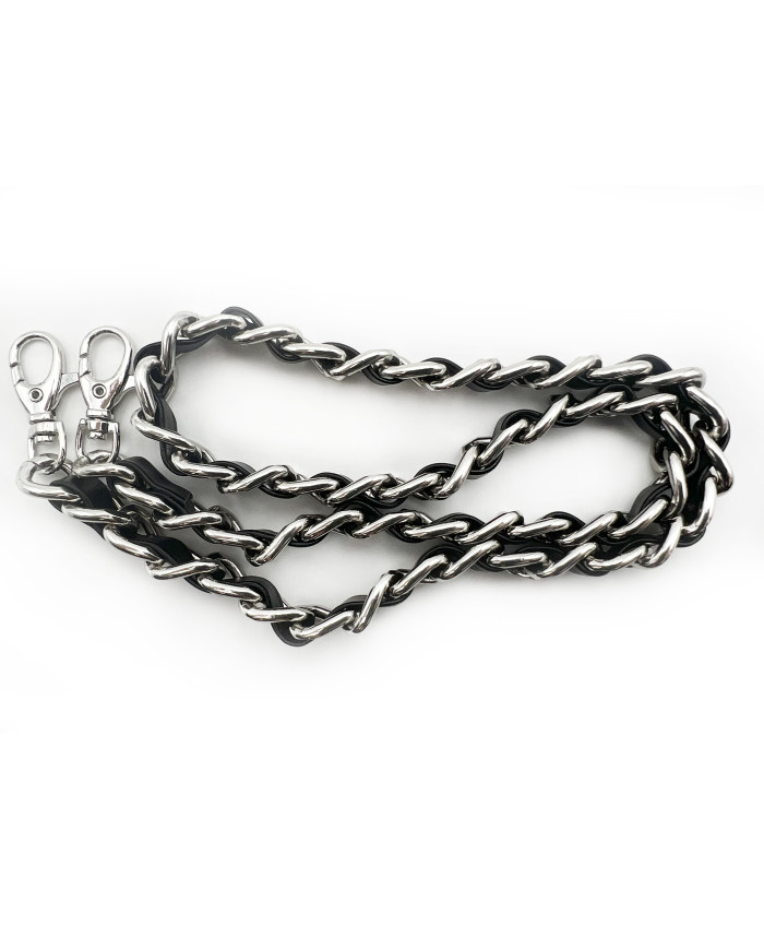 CATENA CON PROFILO 75 CM C.6 NERO