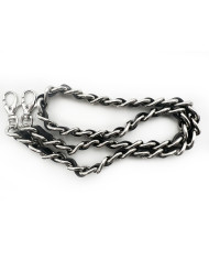 CATENA CON PROFILO 75 CM C.6 NERO