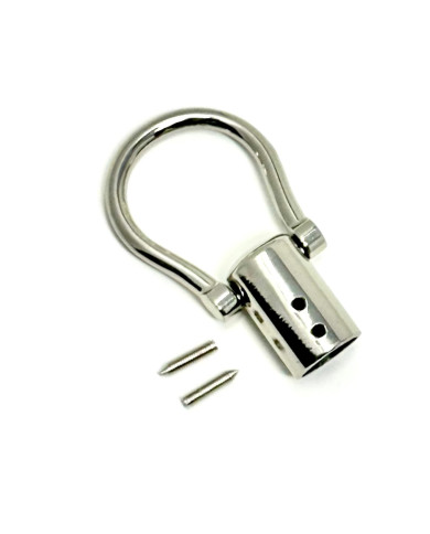 CHIUSURA PER MANICO IN METALLO MA203 ARGENTO