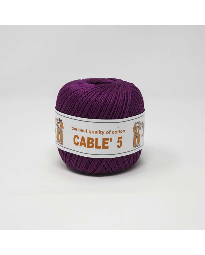 COTONE CABLE ISPE N. 5 (50 G.) UNITO 105 FUXIA SC