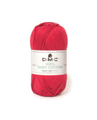 FILATO DMC BABY COTTON (GOM 50 G.) COL 754 ROSSO