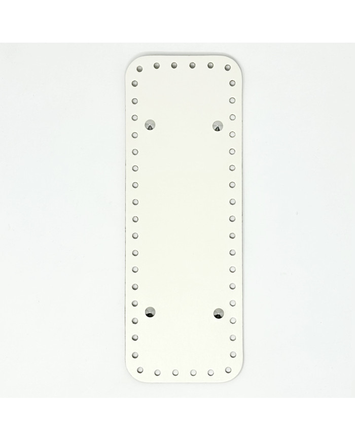 FONDO RETTANGOLARE PER BORSA CM 28PER10 BIANCO