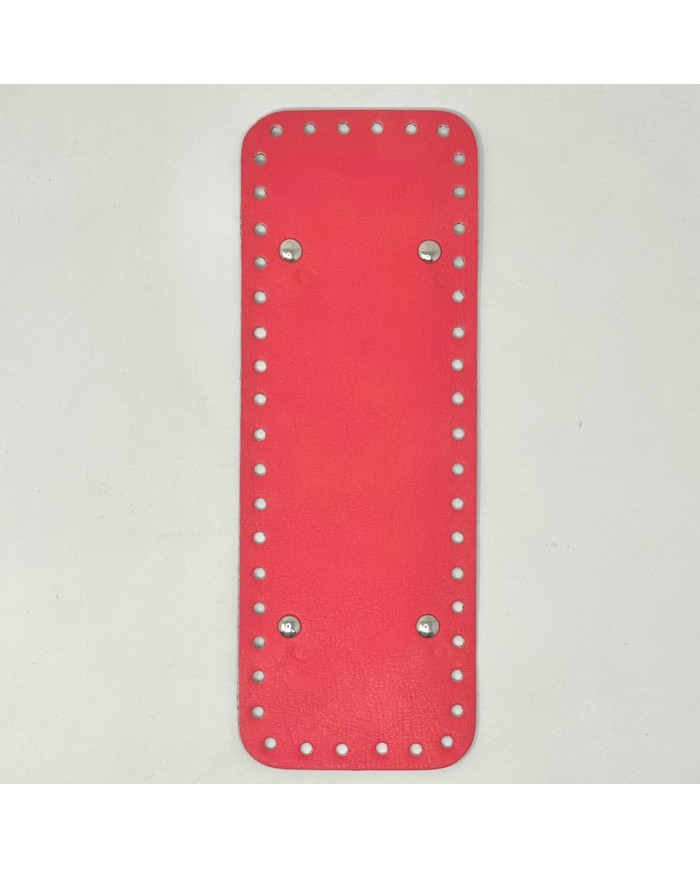 FONDO RETTANGOLARE PER BORSA CM 28PER10 CORALLO