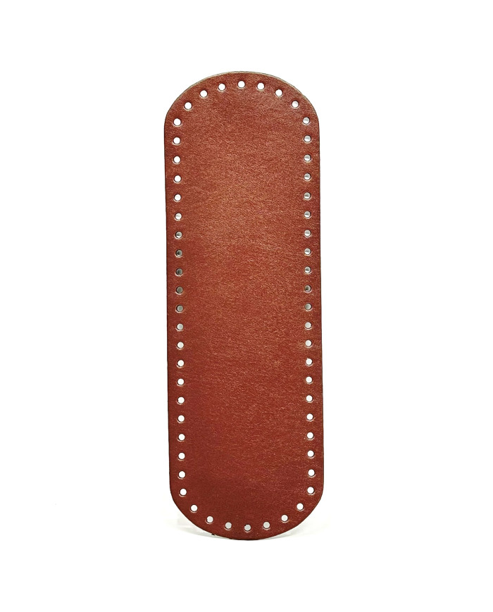 FONDO OVALE PER BORSA CM 31 X 10 MARRONE