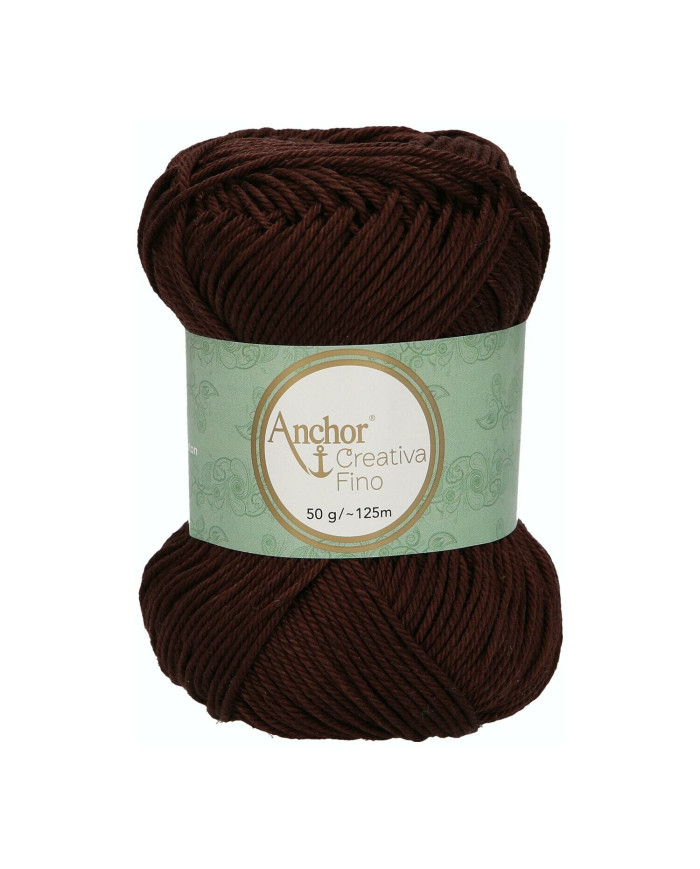 FILATO ANCHOR CREATIVA FINO 50G. 162 MARRONE SCURO
