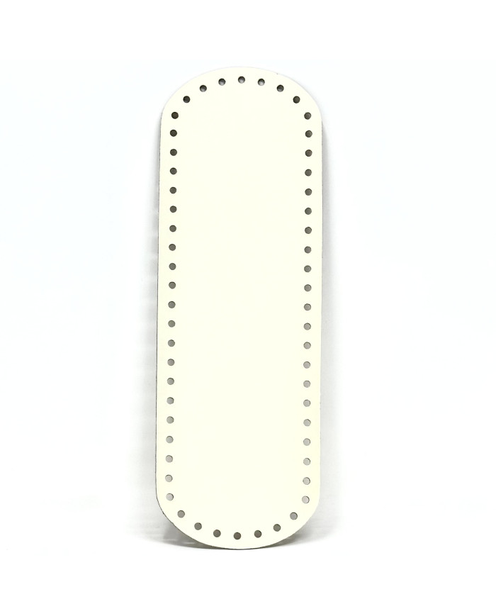 FONDO OVALE PER BORSA CM 31 X 10 PANNA