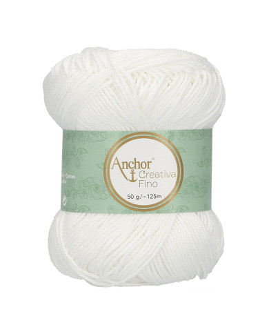 FILATO ANCHOR CREATIVA FINO 50G.1331 BIANCO