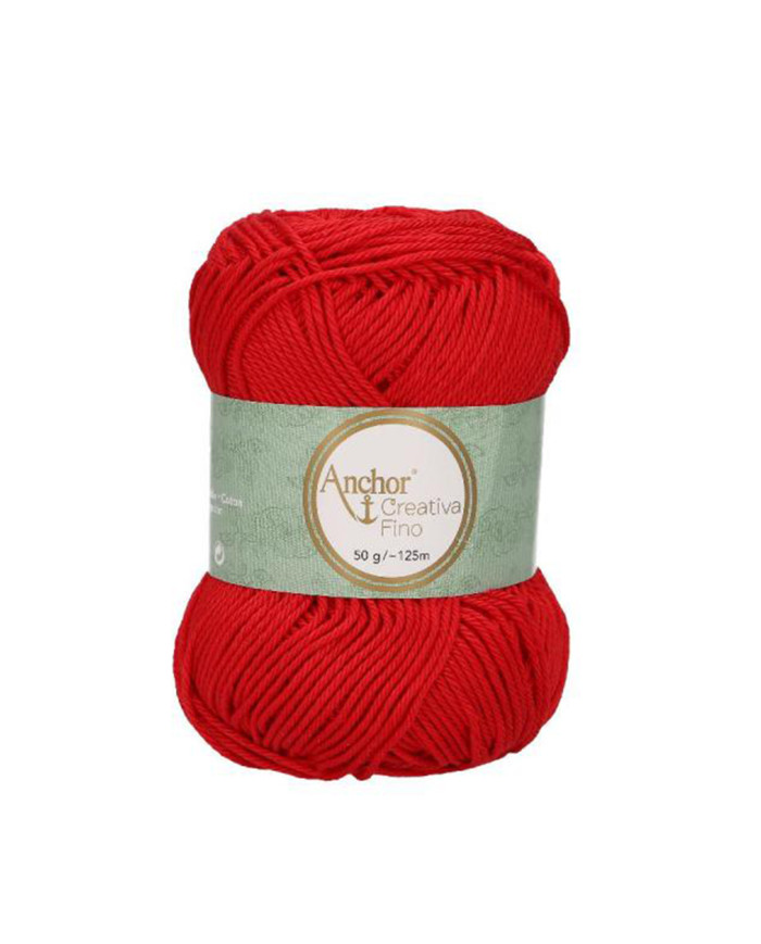 FILATO ANCHOR CREATIVA FINO 50G.1333 ROSSO