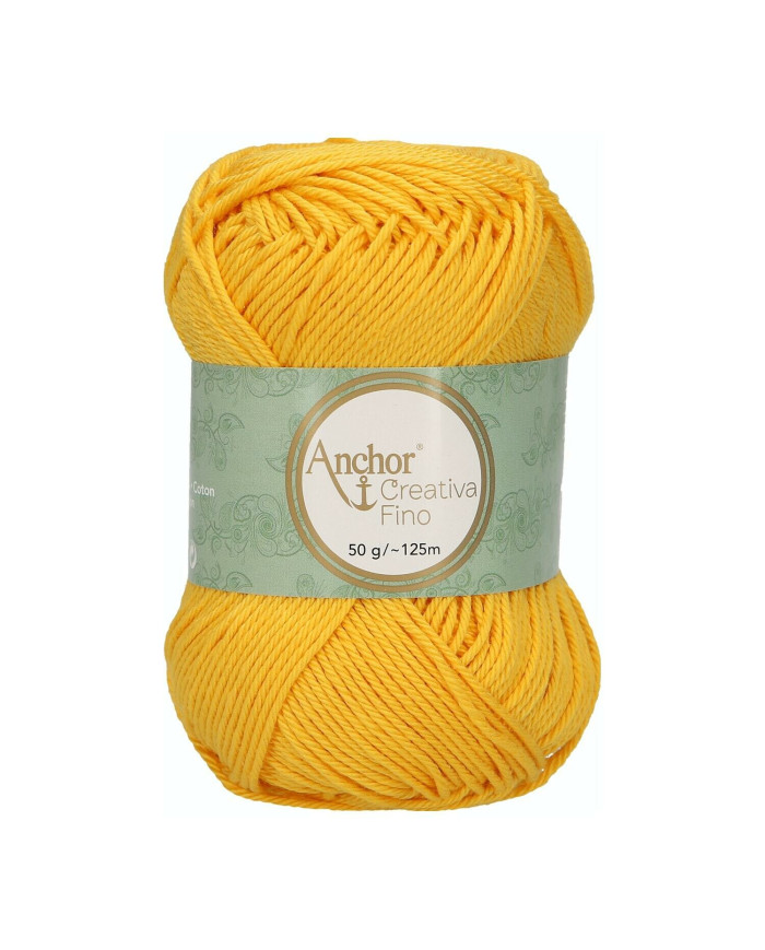 FILATO ANCHOR CREATIVA FINO 50G. 208 GIALLO
