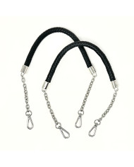 MANICI BORSA MA133 CON CATENA E MOSCHETTONI SILVER