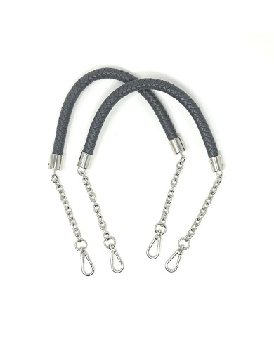 MANICI BORSA MA133 CON CATENA E MOSCHETTONI SILVER