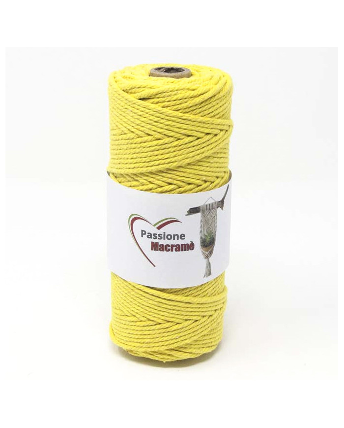 CORDINO MACRAMÈ MM 3 COL 22 GIALLO