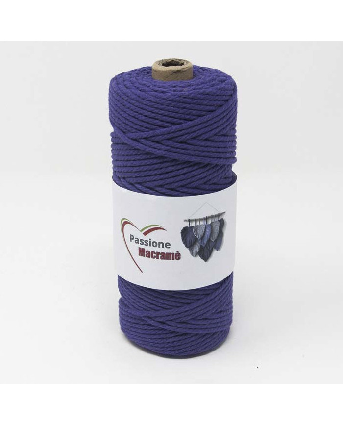 CORDINO MACRAMÈ MM 3 COL 3 VIOLA