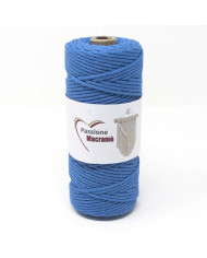 CORDINO MACRAMÈ MM 3 COL 44 AZZURRO