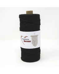 CORDINO MACRAMÈ MM 3 COL 5 NERO